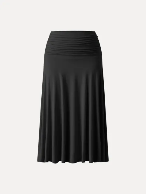 Flowy Side A-line Midi Skirt