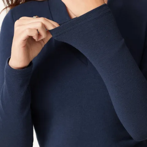 Midnight Navy sleeve detail